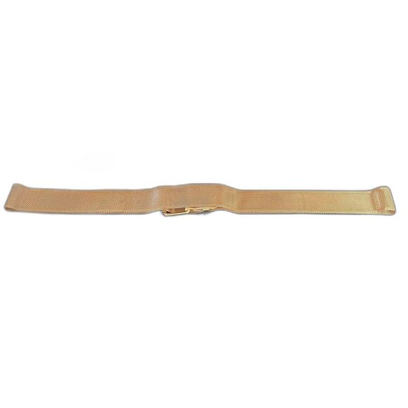 Exquisite Gold Tone Mesh Metal Waist Belt Adjustable XL 39-42” 1.5” Preowned - Picture 4 of 6